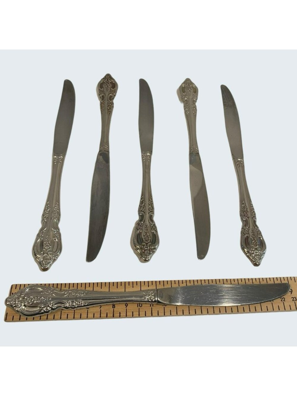 Oneida Renoir-Pembrooke Set Of 6 Vtg 9" Stainless Steel Dinner Knives